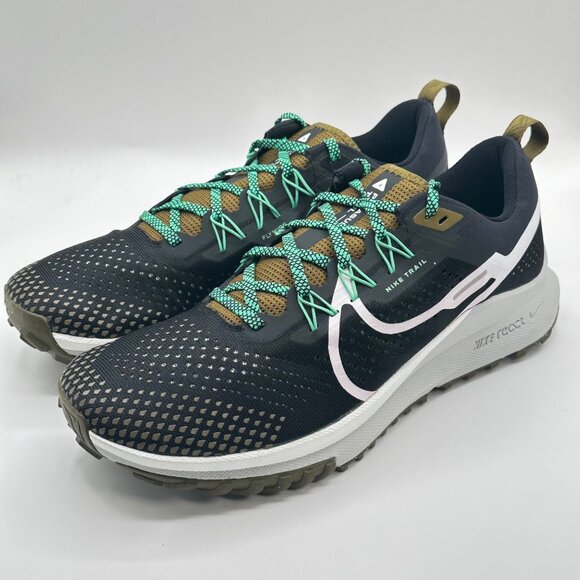 Nike Other - Men’s Nike React Pegasus Trail 4 Black/White-Olive DJ6158-006  Size 10.5 New
